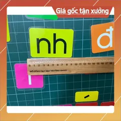 Set chữ cái nam châm ép plastic gắn bảng tiếng việt ĐẸP