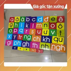 Set chữ cái nam châm ép plastic gắn bảng tiếng việt ĐẸP