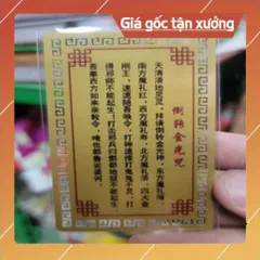 kim bài linh phù tứ đại thiên vương HÀNG CAO CẤP, có hoả tốc