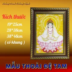 Khung Tranh MẪU THOẢI ĐỆ TAM - có khung  có hoả tốc
