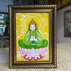 Khung Tranh MẪU THƯỢNG NGÀN ĐỆ NHỊ - có khung  có hoả tốc