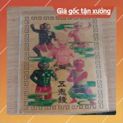 kim bài linh phù ngũ quỉ HÀNG CAO CẤP, có hoả tốc