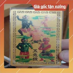 kim bài linh phù ngũ quỉ HÀNG CAO CẤP, có hoả tốc