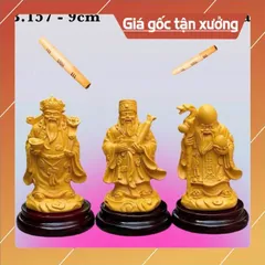 Bộ Tam Đa Phúc Lộc Thọ Cao 9cm. có hoả tốc