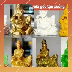 8 MẦU, Tượng ngài Quan Thế Âm tự tại cao 13cm