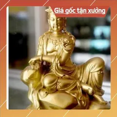 8 MẦU, Tượng ngài Quan Thế Âm tự tại cao 13cm