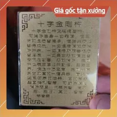 kim bài linh phù pháp khí chữ thập kim cang HÀNG CAO CẤP, có hoả tốc