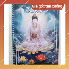 Combo 3 quyển tô tranh mờ giấy A4 ( Đức Phật, Bồ tát, Địa tạng) gáy lò xo tặng 1 vỏ bút + 9 ngòi tô