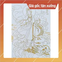 Combo 3 quyển tô tranh mờ giấy A4 ( Đức Phật, Bồ tát, Địa tạng) gáy lò xo tặng 1 vỏ bút + 9 ngòi tô
