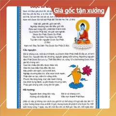 Tờ chú Chú Dược Sư 2 mặt plastic siêu đẹp