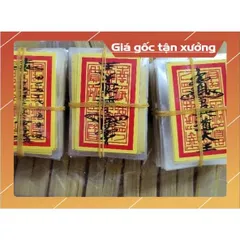 Combo 100 lá may mắn bình an ẤN TRẦN đã ép plastics