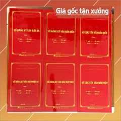 Bộ sổ theo dõi công tác văn thư của chi bộ có hoả tốc