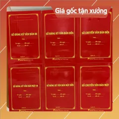 Bộ sổ theo dõi công tác văn thư của chi bộ có hoả tốc