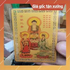kim bài linh phù phật a di đà , quan âm , địa tạng HÀNG CAO CẤP, có hoả tốc