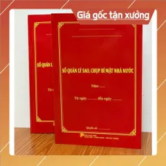 SỔ QUẢN LÝ SAO, CHỤP BMNN (mẫu số 12) có hoả tốc