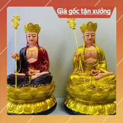 Tượng Địa Tạng Vương Bồ Tát Ngồi cao 30 cm có hoả tốc