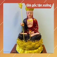 Tượng Địa Tạng Vương Bồ Tát Ngồi cao 30 cm có hoả tốc