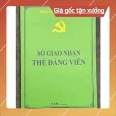 SỔ GIAO NHẬN THẺ ĐẢNG VIÊN có hoả tốc