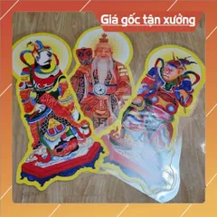 Bộ tranh cúng 15 bức đầy đủ cao 41cm ép plastic