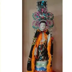 Áo nhung 70CM  đen rồng phụng dùng để cúng Bà Địa Mẫu