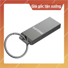 USB PHILIPS 128GB/64GB/32GB/16GB/8GB Chính Hãng – Vỏ Kim Loại Mini Móc Khóa Chống Nước HOẢ TỐC