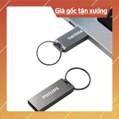 USB PHILIPS 128GB/64GB/32GB/16GB/8GB Chính Hãng – Vỏ Kim Loại Mini Móc Khóa Chống Nước HOẢ TỐC