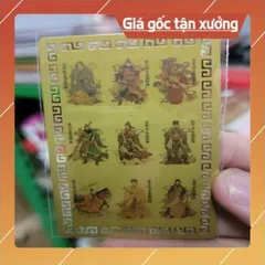 kim bài linh phù cửu lộ thần tài HÀNG CAO CẤP, có hoả tốc