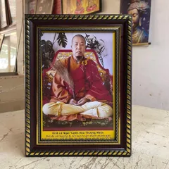 Khung Tranh SƯ TUYÊN HÓA THƯỢNG NHÂN - có khung  có hoả tốc