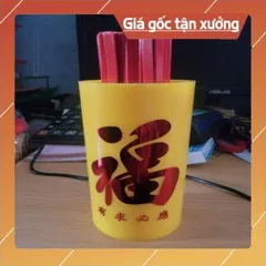 Hủ ống xâm nhựa vàng 3 size cao cấp 100 quẻ