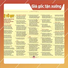 KHUNG ẢNH TRANH ĐỆ TỬ QUY KHỔ 35CM X 48CM  - PHÉP TẮC CỦA CON CON NGƯỜI - RẤT HAY KHỔ A3  ĐÃ BAO GỒM KHUNG