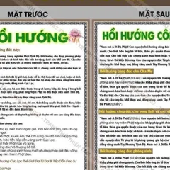 COMBO10 Tờ Sám Hối Với Thai Nhi, IN 2 MẶT, ÉP PLASTICS NHIỀU CỠ