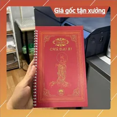 Vở Chép  Chú Đại Bi _In Mờ ( Tâm An) + Bút CÓ HOẢ TỐC