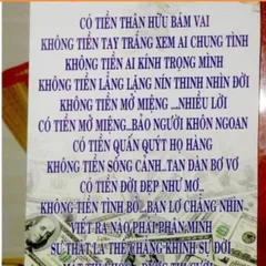 XÃ HÀNG, MẦU NHẨU NHIÊN Tranh chữ về cuộc sống treo tường nẹp gỗ CỠ 40cm x 60cm  DƯƠNG KHOA SHOP DƯƠNG KHOA SHOP