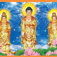 Tranh Tam Thế Phật ( có khung ), đủ kích thước  DƯƠNG KHOA SHOP