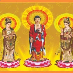 Tranh Tam Thế Phật ( có khung ), đủ kích thước  DƯƠNG KHOA SHOP