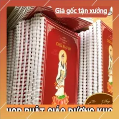 Vở Chép Tay Chú Đại Bi A4  có in chữ mờ có và hình Bồ Tát Quán Âm