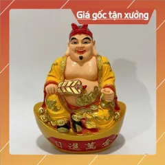 Bộ Tượng 2 Ông Thần Tài Và Thổ Địa Nhiều Size Nhựa Composite CÓ HOẢ TỐC