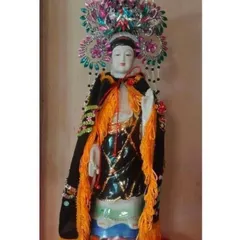 Áo nhung đen rồng phụng dùng để cúng Bà Địa Mẫu 30CM -40CM 50 CM