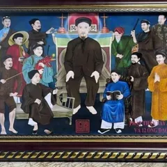 Tranh PHẬT THẦY TÂY AN và 12 ÔNG ĐẠO ( có khung ) DƯƠNG KHOA SHOP