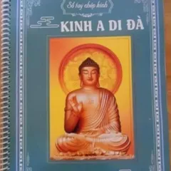 10 QUYỂN VỞ KINH PHẬT THUYẾT A DI ĐÀ KHỔ A4 LÒ XO