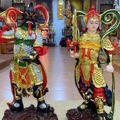 Tôn Tượng Tiêu Diện Hộ Pháp , Vi Đà Hộ Pháp  40cm Đứng Composite