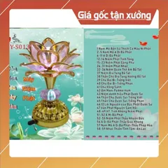 Đèn led hoa sen Niệm Phật 59 bài đổi 7 màu sử dụng pin hoặc dây cắm 🌼🌼 có hoả tốc