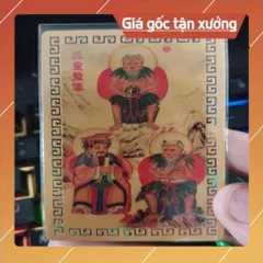 kim bài linh phù tam hoàng phục hy , thần nông viêm đế , hiên viên hoàng đế HÀNG CAO CẤP, có hoả tốc