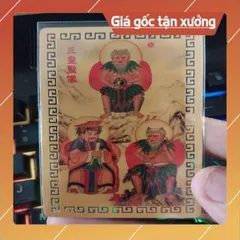 kim bài linh phù tam hoàng phục hy , thần nông viêm đế , hiên viên hoàng đế HÀNG CAO CẤP, có hoả tốc