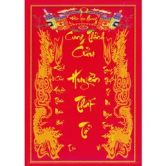 Tranh Cửu Huyền Thất Tổ - KT 20*30 , 30*40cm ( có Khung )  cực đẹp