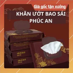 Khăn ướt bao sái THIÊN AN trầm quê 1 gói 80 tờ thơm