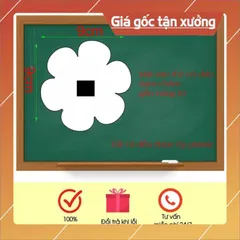 Bộ hoa số 0 đến 100 cắt sẵn ép platics có Nam châm lá sau