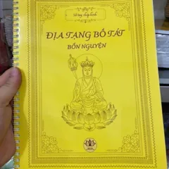 GIEO DUYÊN  Vở Chép Kinh Địa Tạng Bồ Tát Bổn Nguyện A4  CHỮ MỜ LÒ XO CAO CẤP - CHEPDIATANG