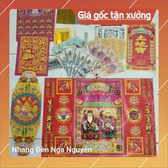 Bộ Giấy Cúng Tết lớn đẹp/Giấy cúng giao thừa, tất niên,tam tai, đất đai, thần tài,ông Táo có hoả tốc