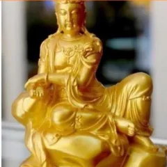 Tượng ngài quan thế âm tự tại cao 13cm gieo duyên  DƯƠNG KHOA SHOP DƯƠNG KHOA SHOP